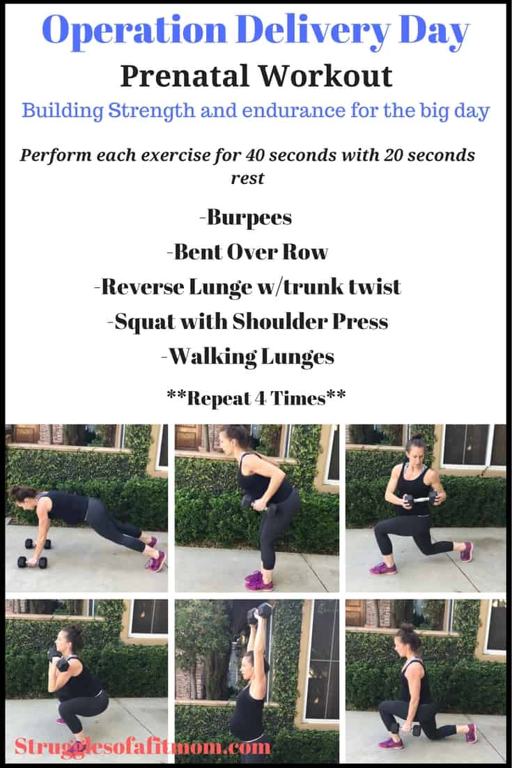 Operation delivery day prenatal workout