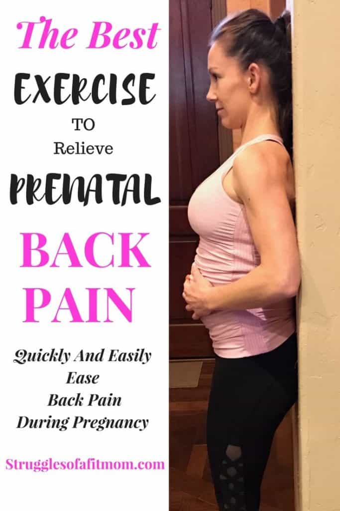 How to get rid of back pain during pregnancy