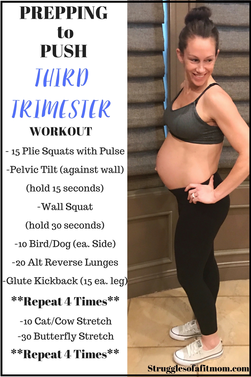 Prepping to push Pregnancy workout
