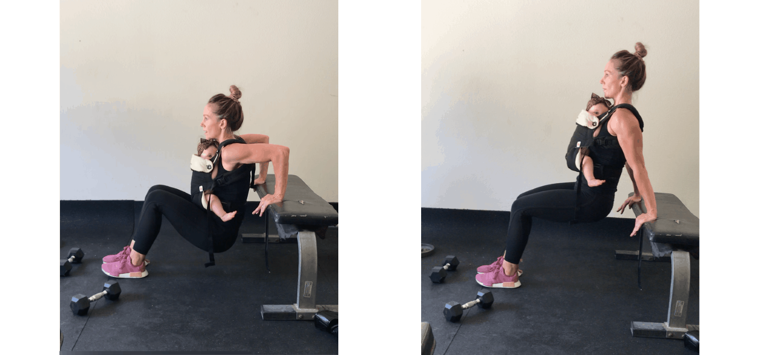 tricep dip to upper arm fat