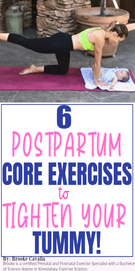 6 postpartum safe ab exercises to help tighten your tummy after baby