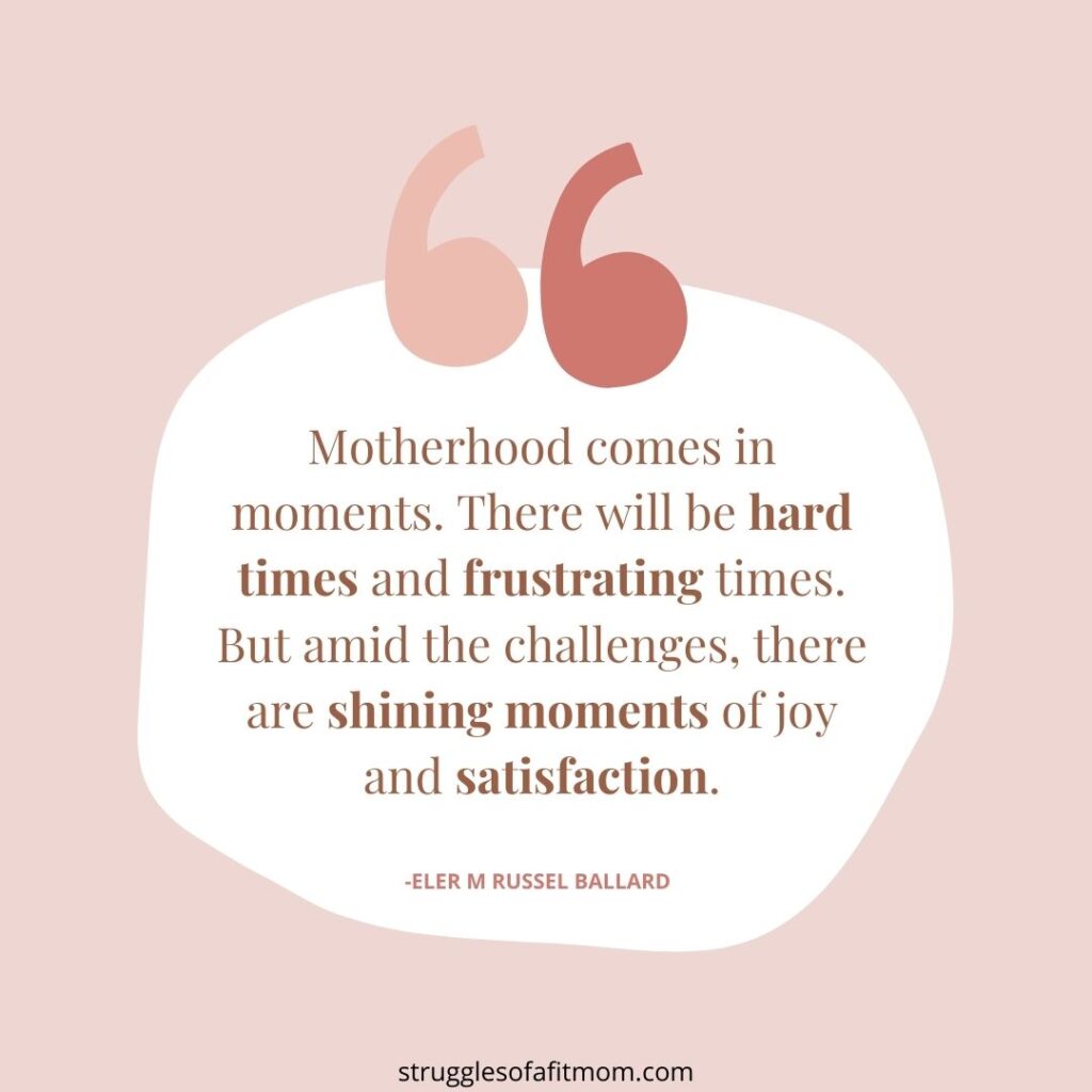 quote about motherhood being hard but moms are strong