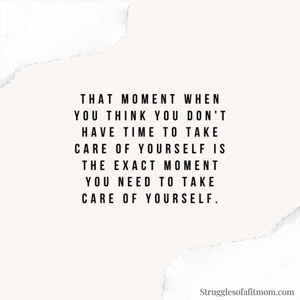 strong mom quote about self care