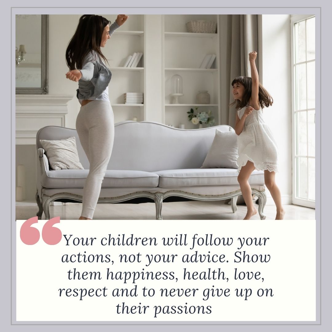 citation sur le fait d'être un modèle fort pour les enfants
