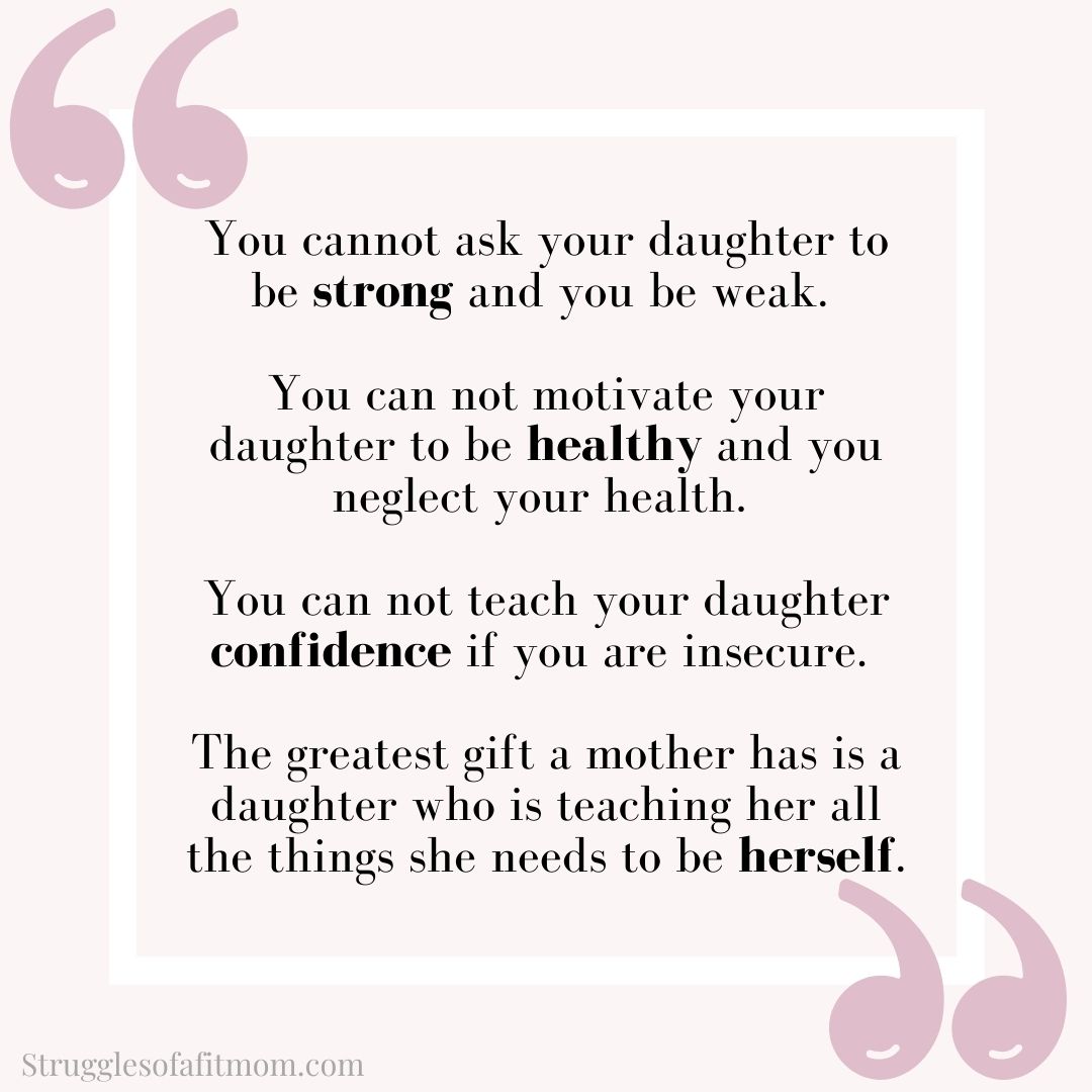citation sur la façon dont les filles nous transforment en meilleures mères
