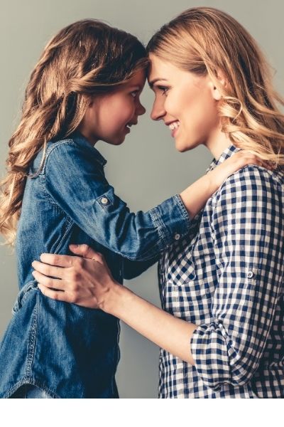 picture of mother and daughter. uplifting strong mom quotes