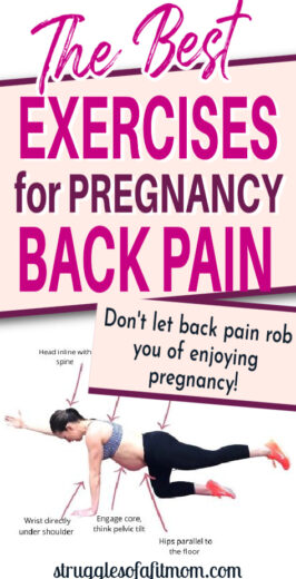 15 Prenatal Exercises For Instant Back Pain Relief - Struggles of a Fit Mom